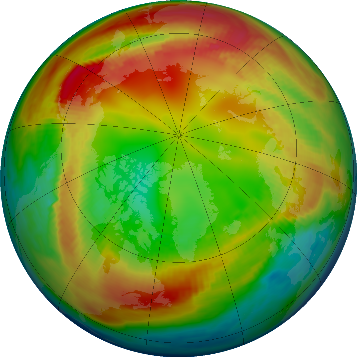 Arctic ozone map for 04 February 1980